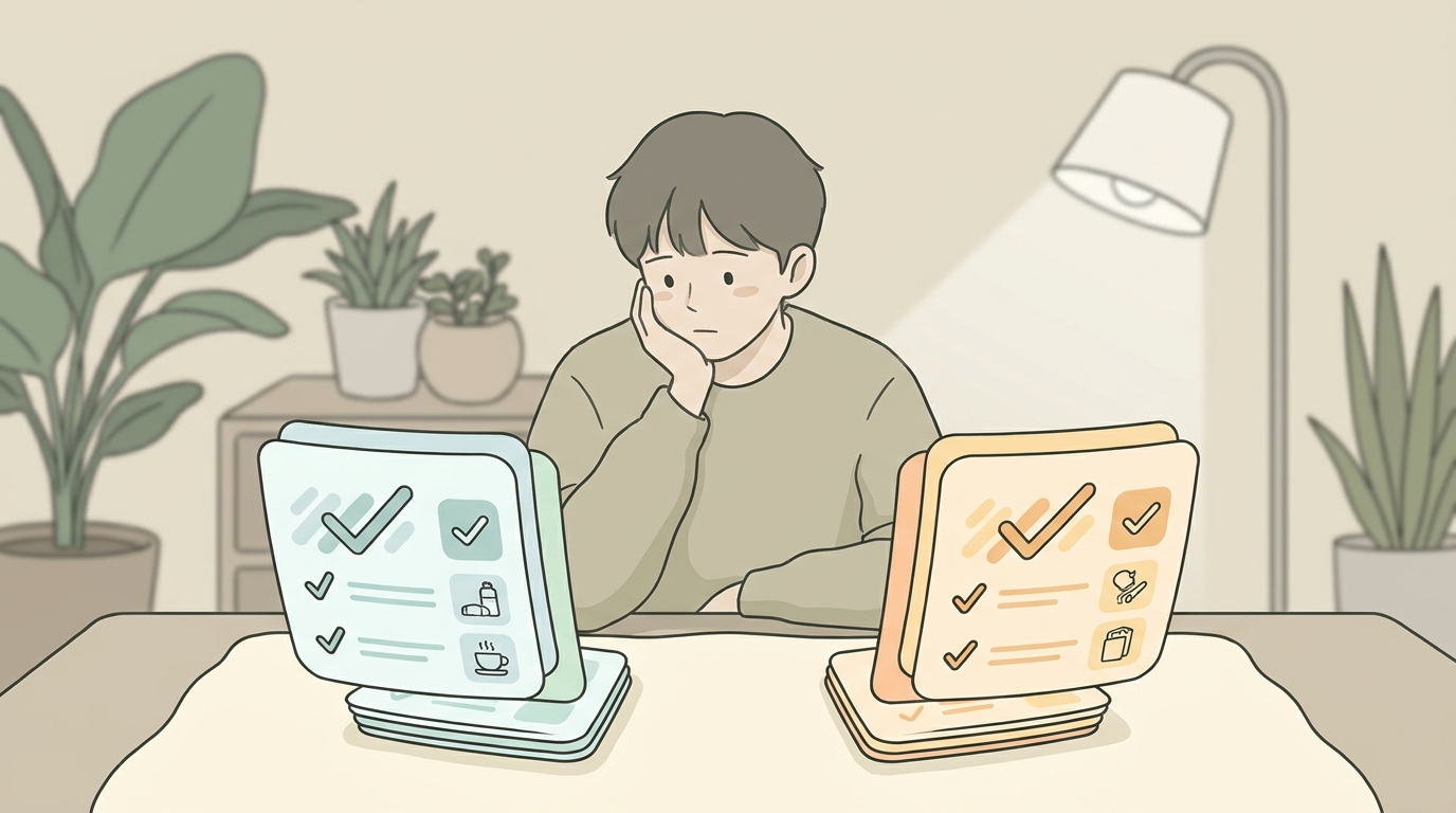 내 위는 어느 쪽일까, 짧게 확인해보기