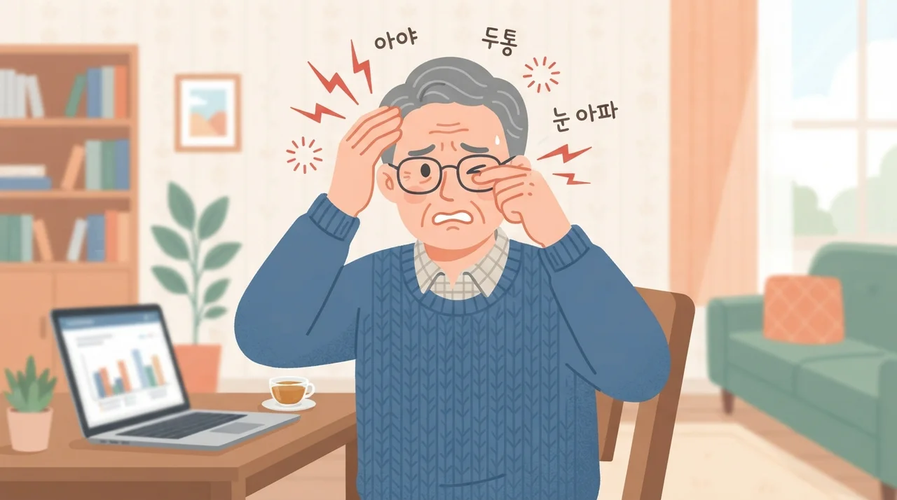 눈 뒤가 뻐근하고 무거운 느낌이 들 때