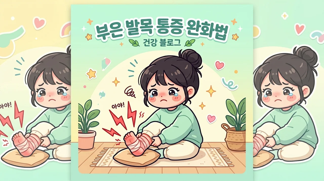 발목염좌 복숭아뼈 붓기 그냥 넘기면 위험해요
