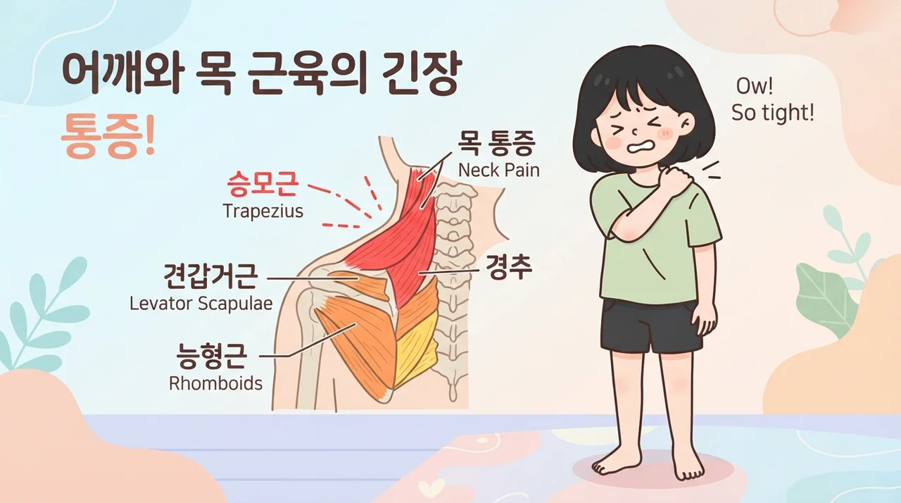 어깨 근육이 굳어지는 기전