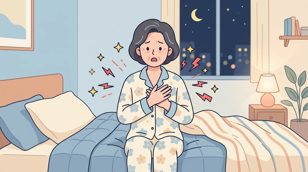 갱년기 심장 두근거림 밤마다 심해지는 이유