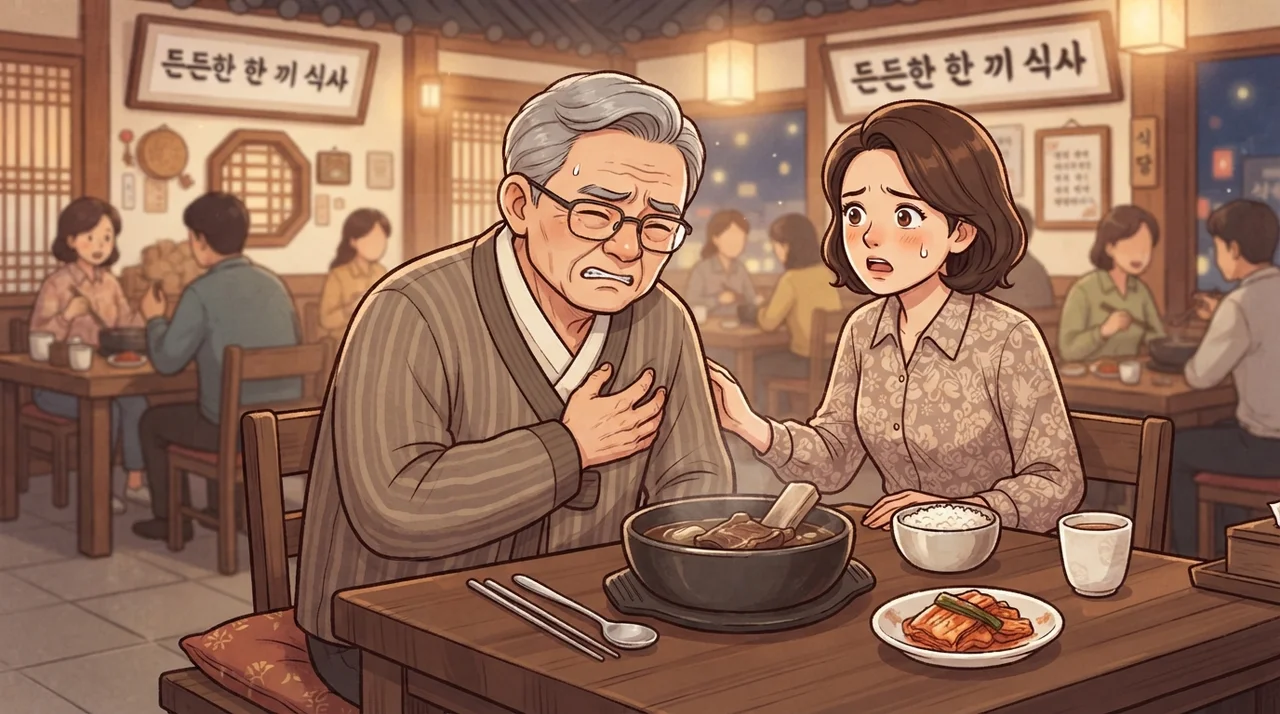 속이 쓰리고 신물이 올라오나요