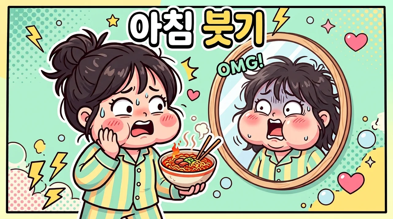 야식 먹고 아침 붓기, 왜 안 빠질까