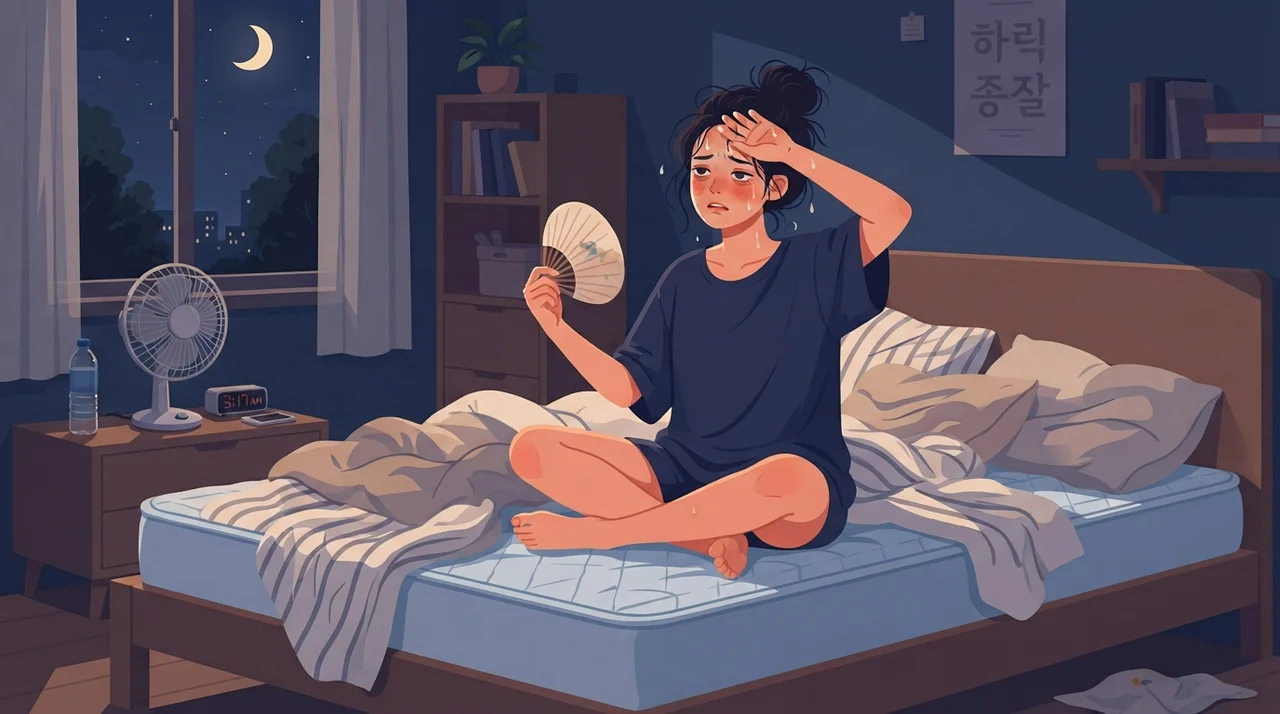 잠들기 전 나타나는 열감, 왜 생길까