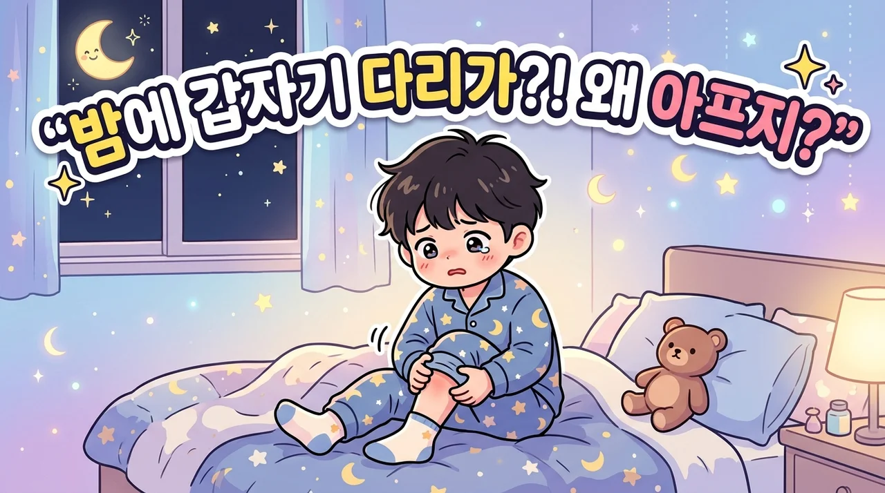철원 아이 밤에 다리 아픔 성장통일까?