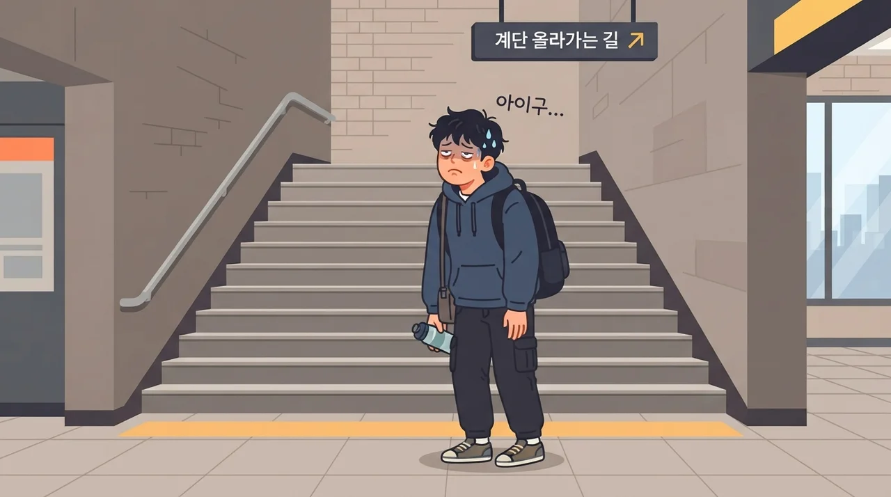 계단 오를 때 숨이 차는 이유