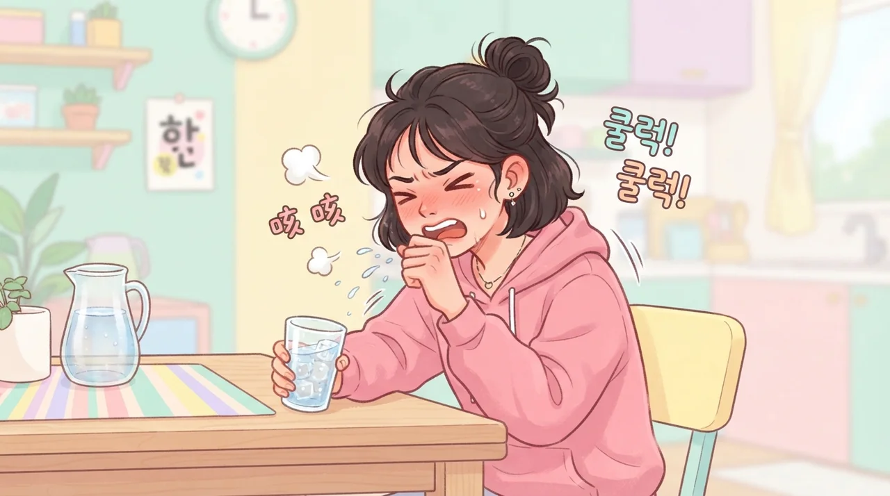찬물 뒤 찾아오는 잦은 기침