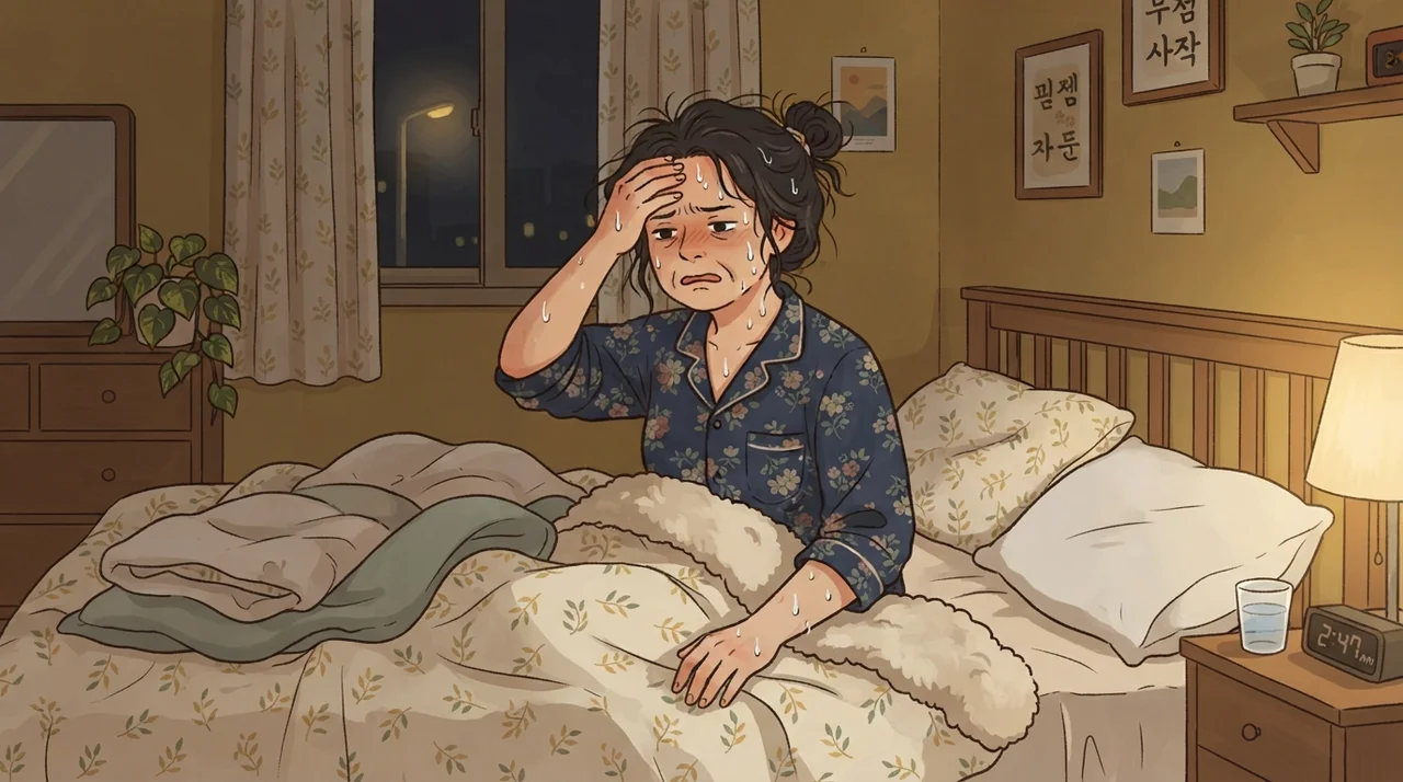 밤마다 찾아오는 식은땀, 왜 그럴까요