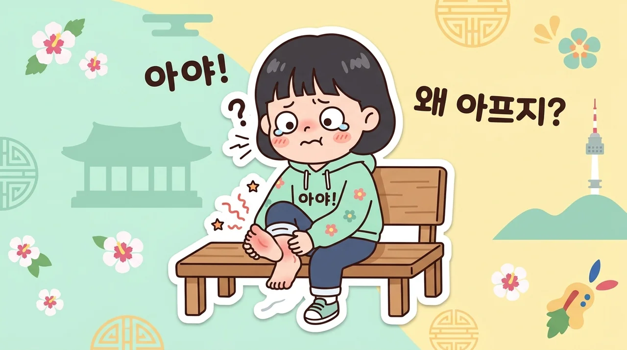 발목염좌 후 발바닥 당김 왜 그럴까