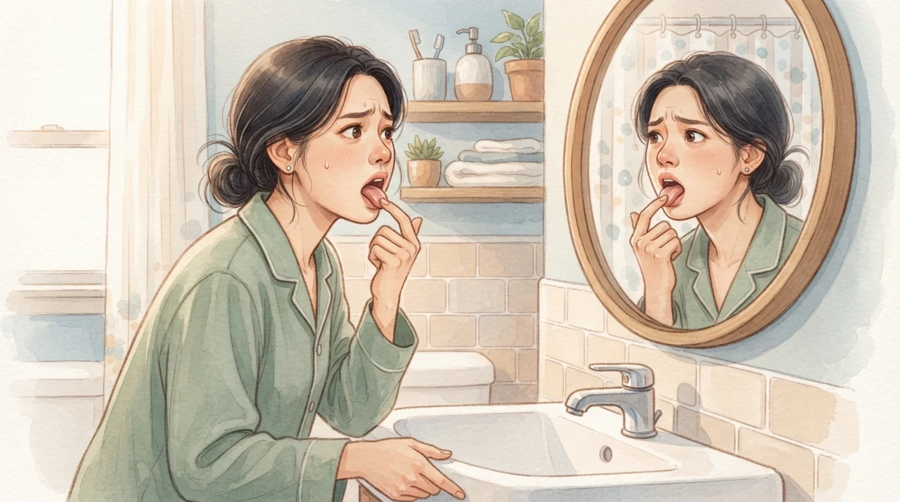 혀 옆이 따가우면 참 불편하시죠