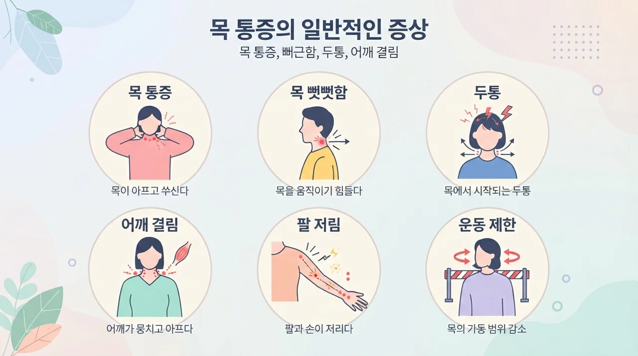 경추디스크의 특징적인 증상