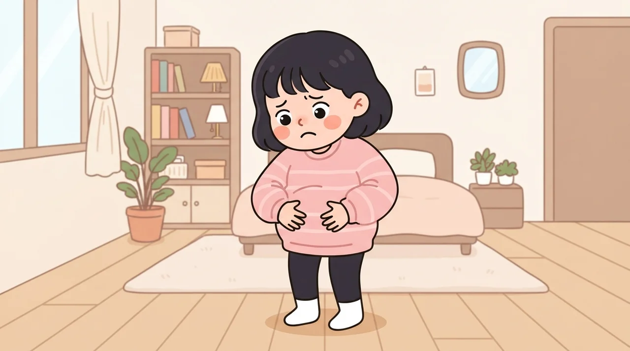 배꼽 위가 꽉 막힌 느낌이라면
