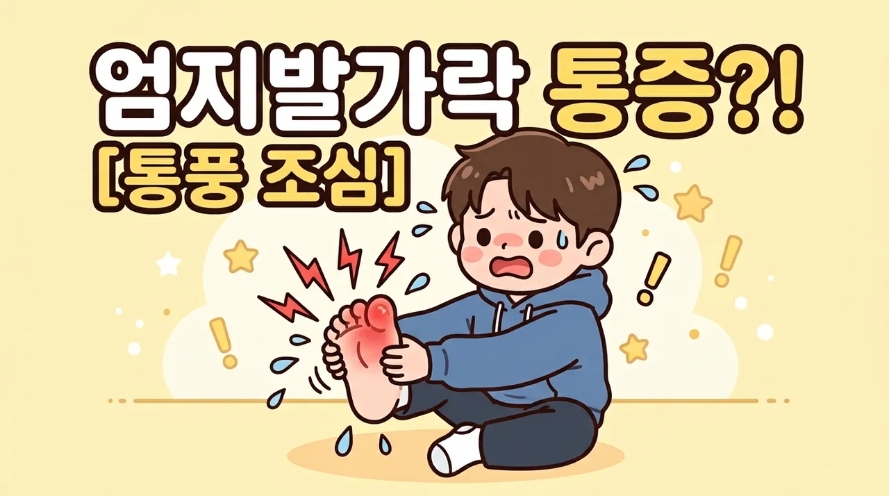 엄지발가락 열감, 통풍일까?