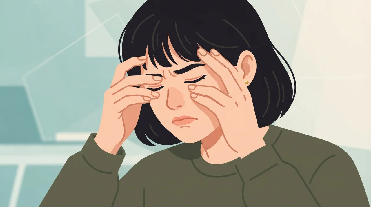눈썹 위가 묵직한 이유