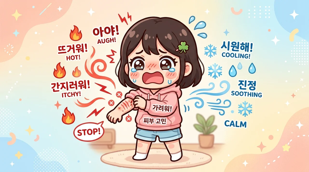 아토피 체질 관리, 긁고 나면 열감이 오래 남는다면
