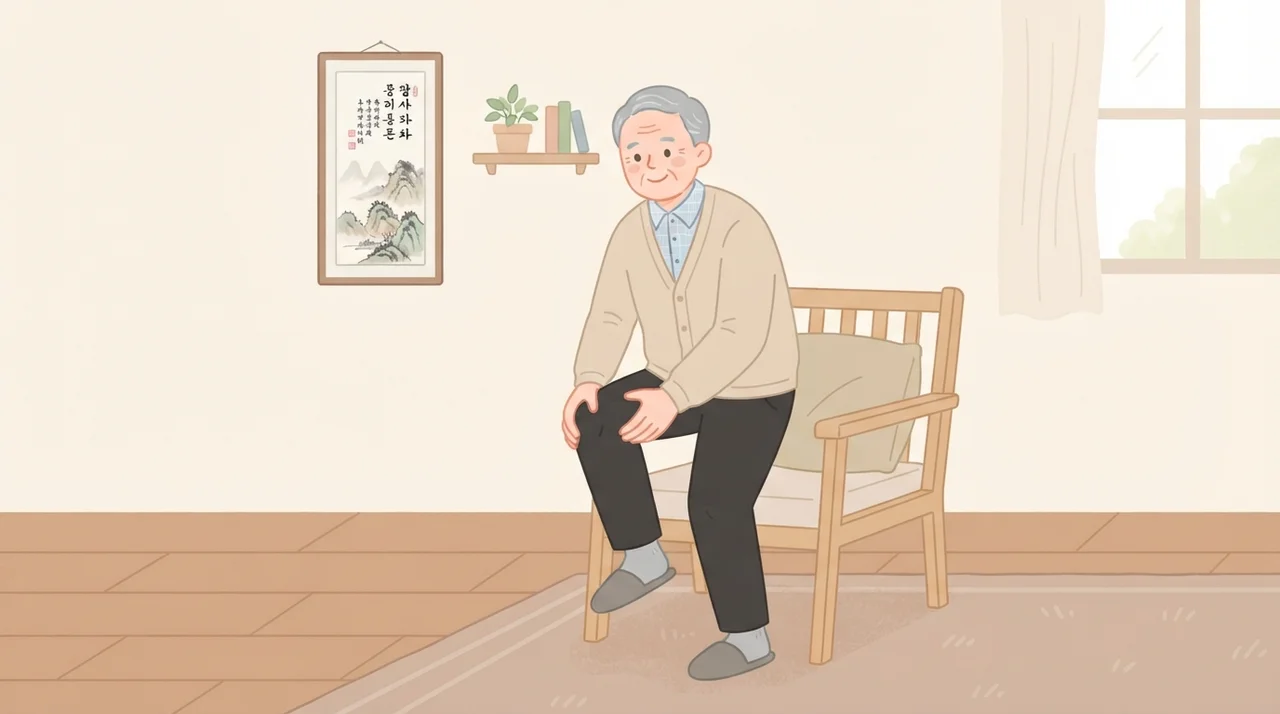 앉았다 일어날 때 무릎이 아파요