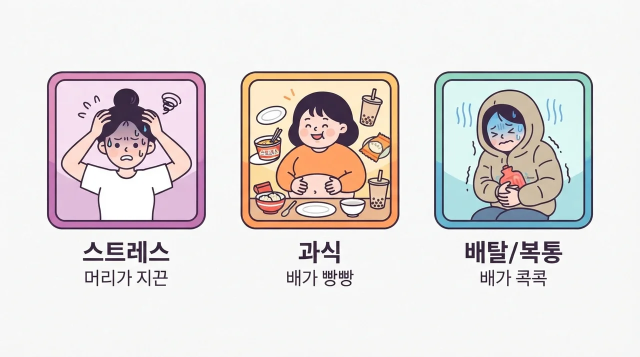 내 속을 불편하게 만드는 원인 살펴보기