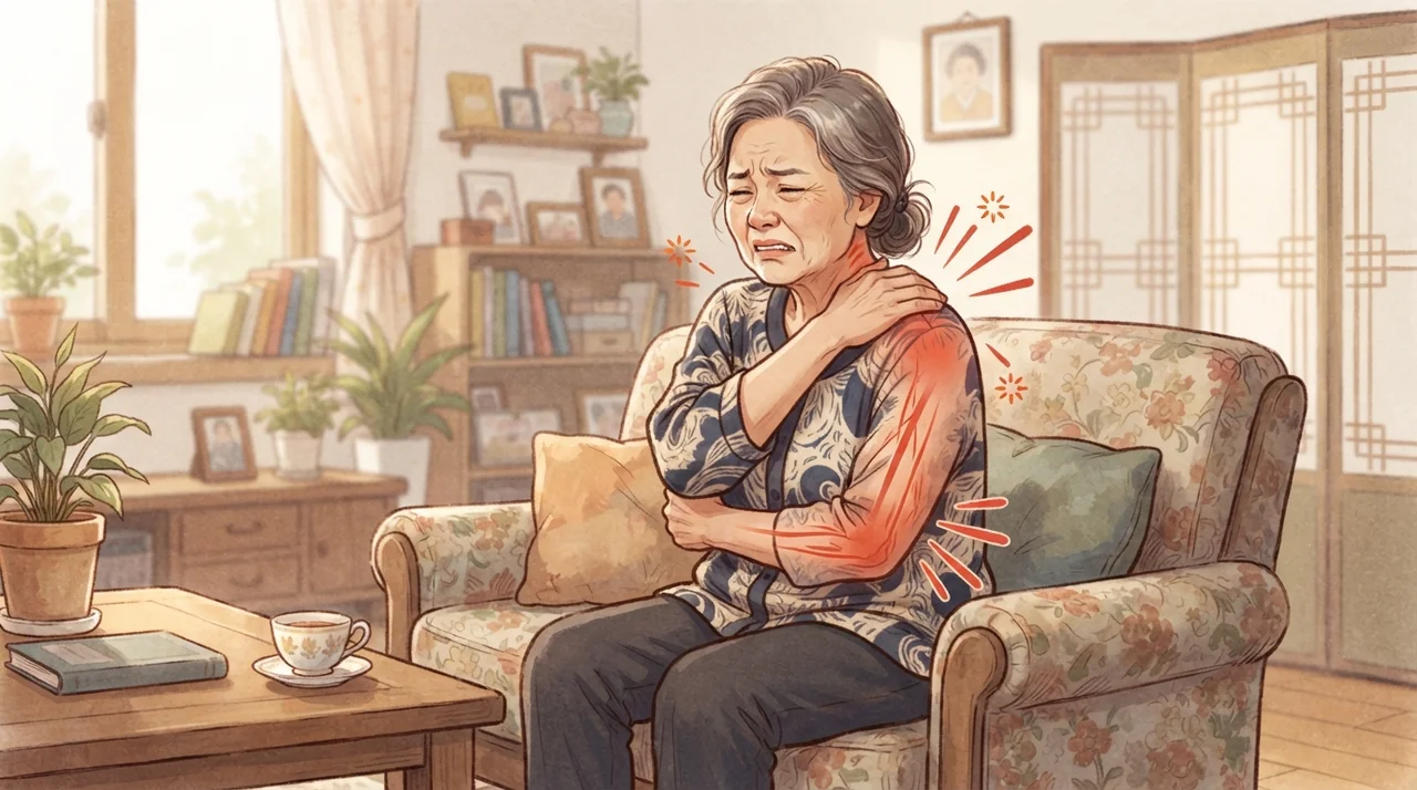 목이 불편하고 팔이 저린다면