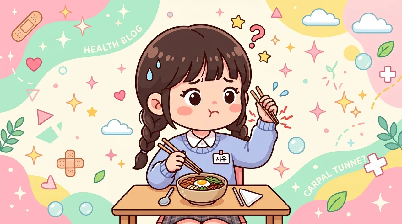 손목염좌가 젓가락질할 때만 불편하다면