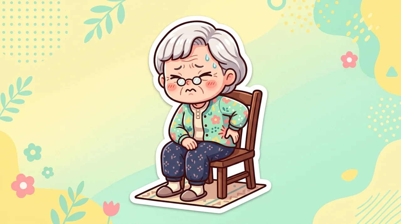 송우리 요통, 오래 앉은 뒤 허리가 묵직할 때