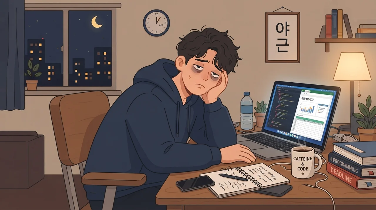 피곤할 때만 나타나는 일시적인 현상일까요