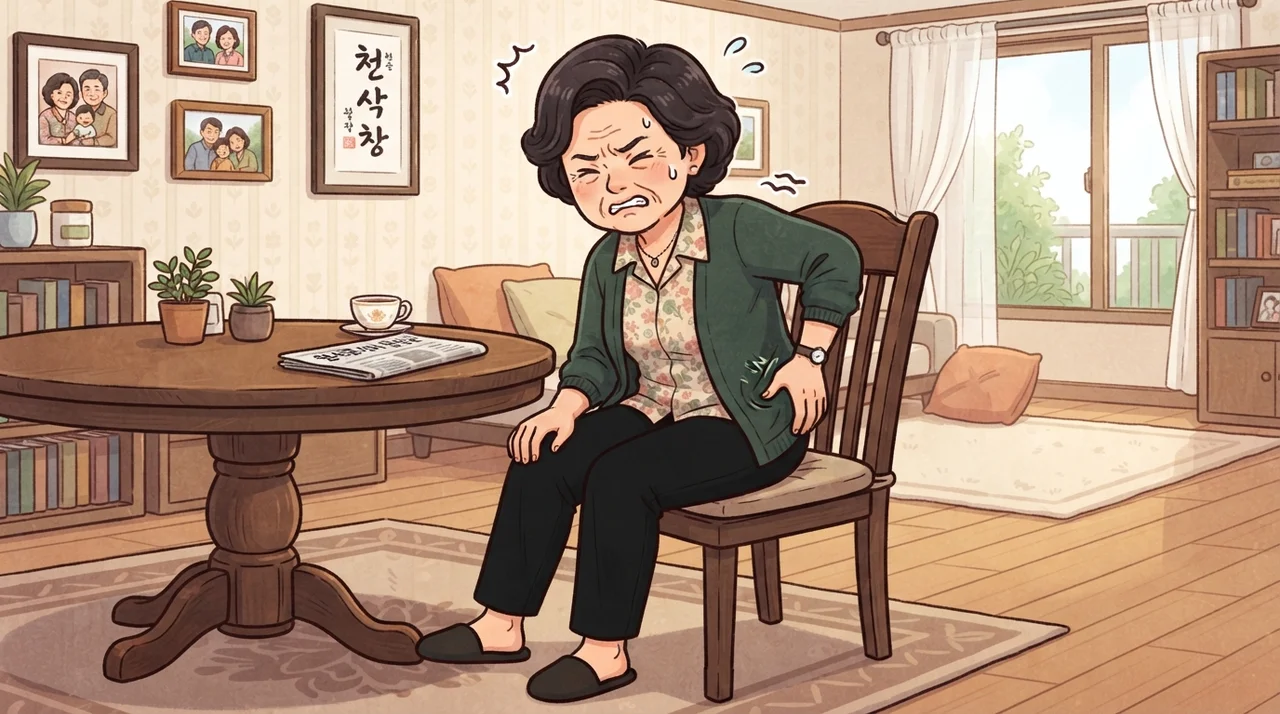 허리보다 엉치가 먼저 신호를 보내나요?
