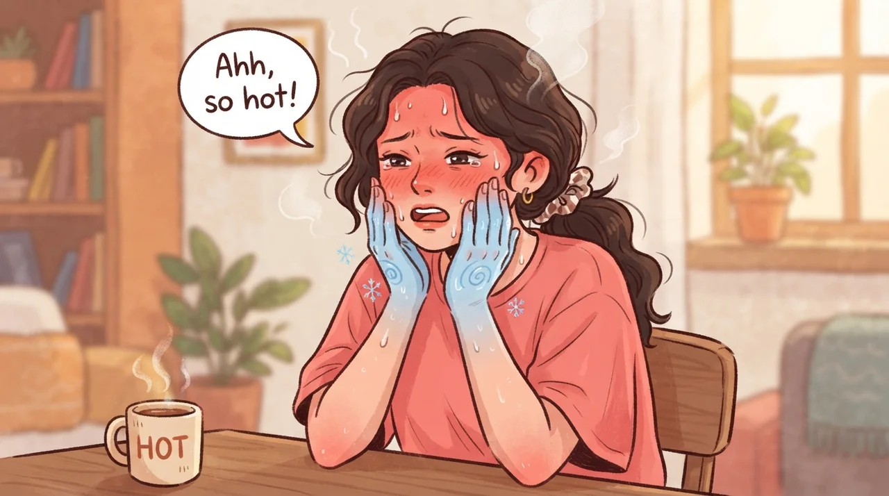 손발은 찬데 얼굴만 붉어지나요