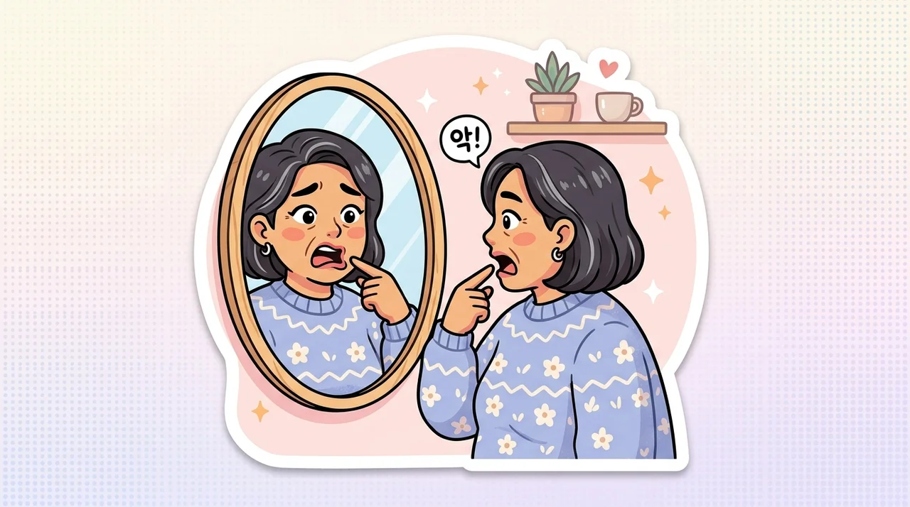 입꼬리 당김 증상 구안와사일까요