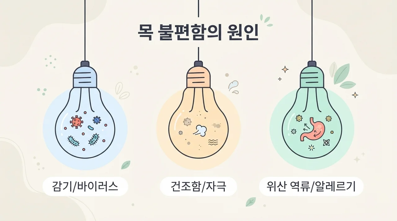 목 이물감을 부르는 대표적인 이유 3가지