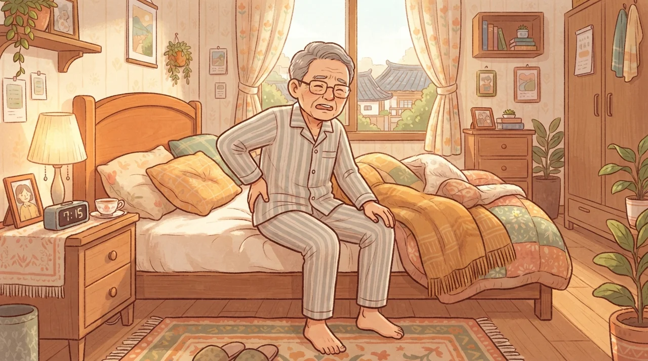 아침마다 허리가 뻣뻣하세요