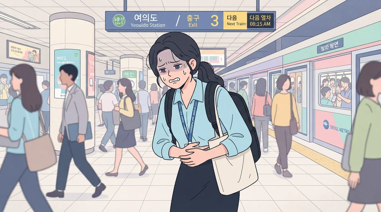 아침마다 배가 아파서 고민이에요