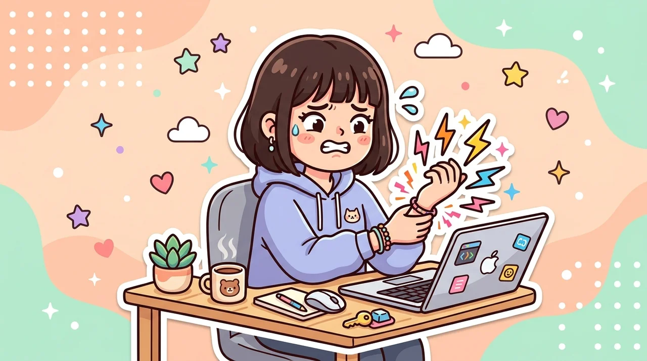 손목염좌 키보드 칠 때만 아픈 이유