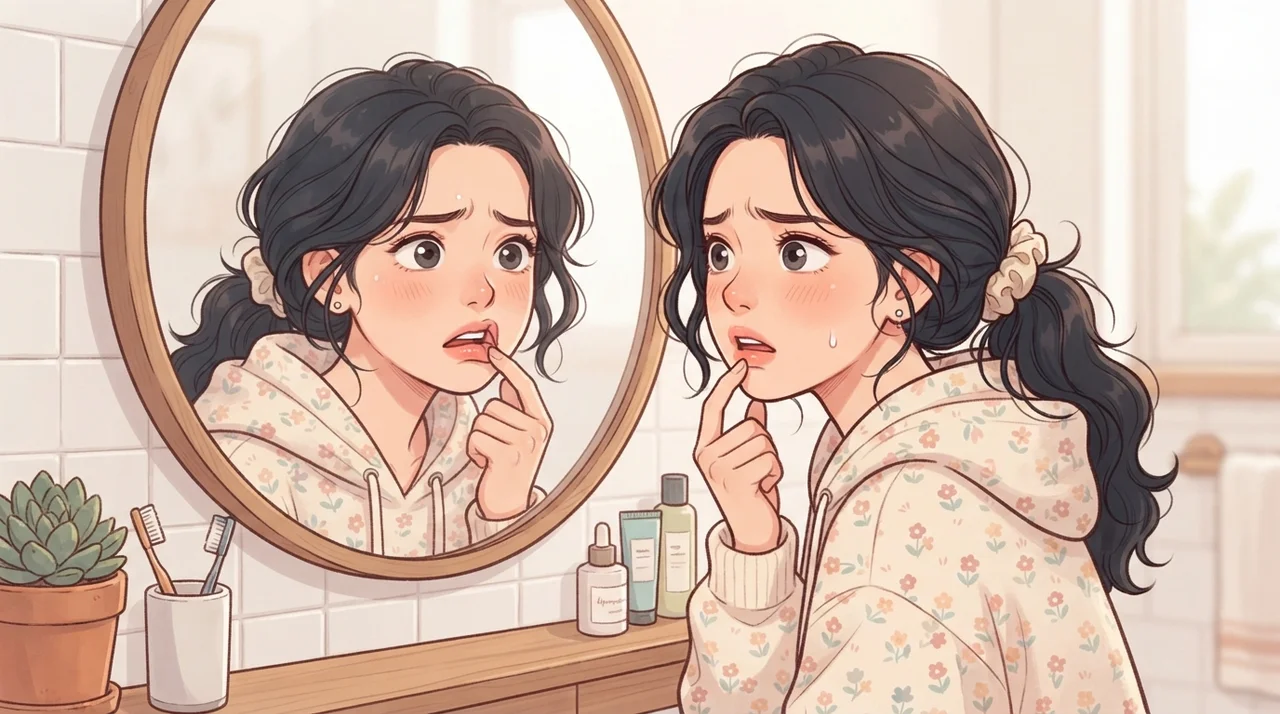 입술 안쪽이 자꾸 헐어서 고민이죠
