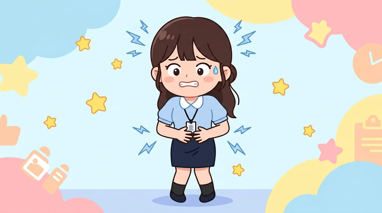 회의 전 불안신경증 때문에 속이 답답하세요