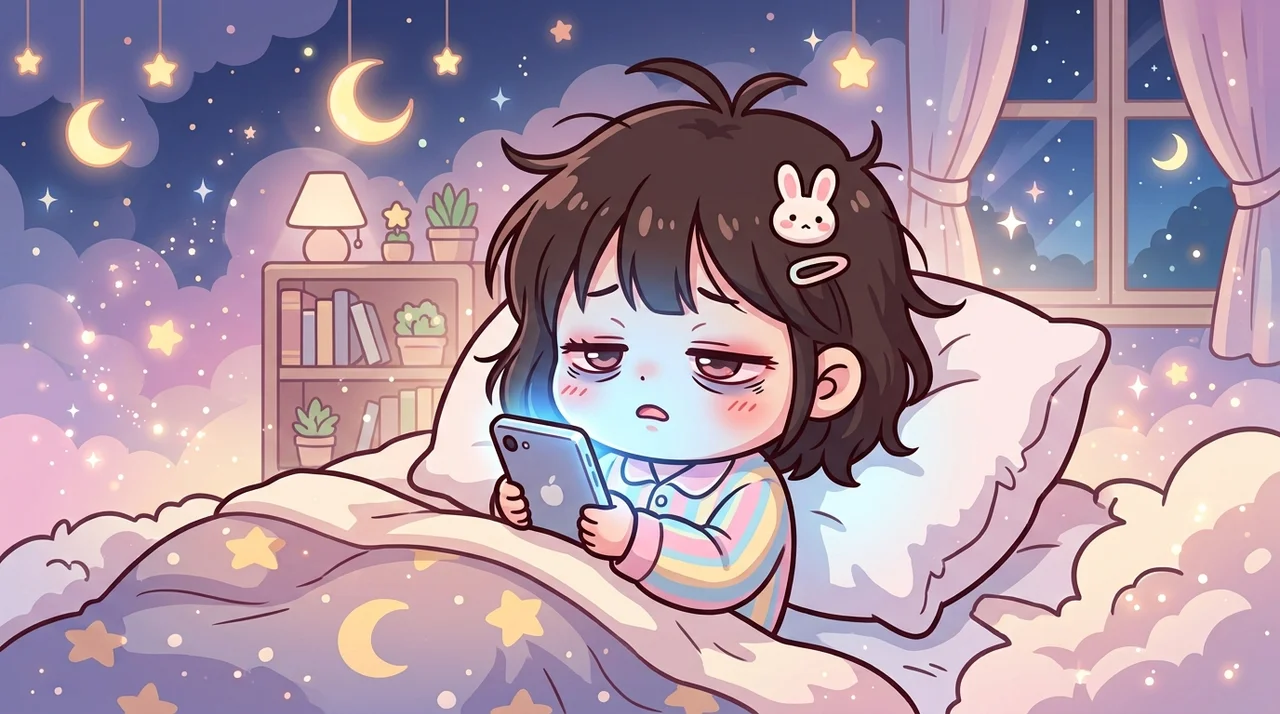졸린데 잠이 안 오는 이유, 스마트폰 빛의 영향