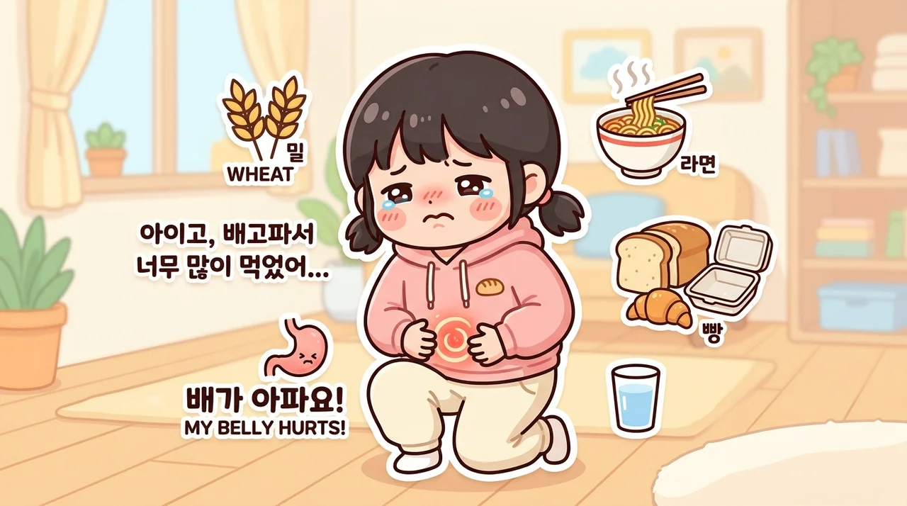 밀가루 먹으면 소화불량 심해지는 이유