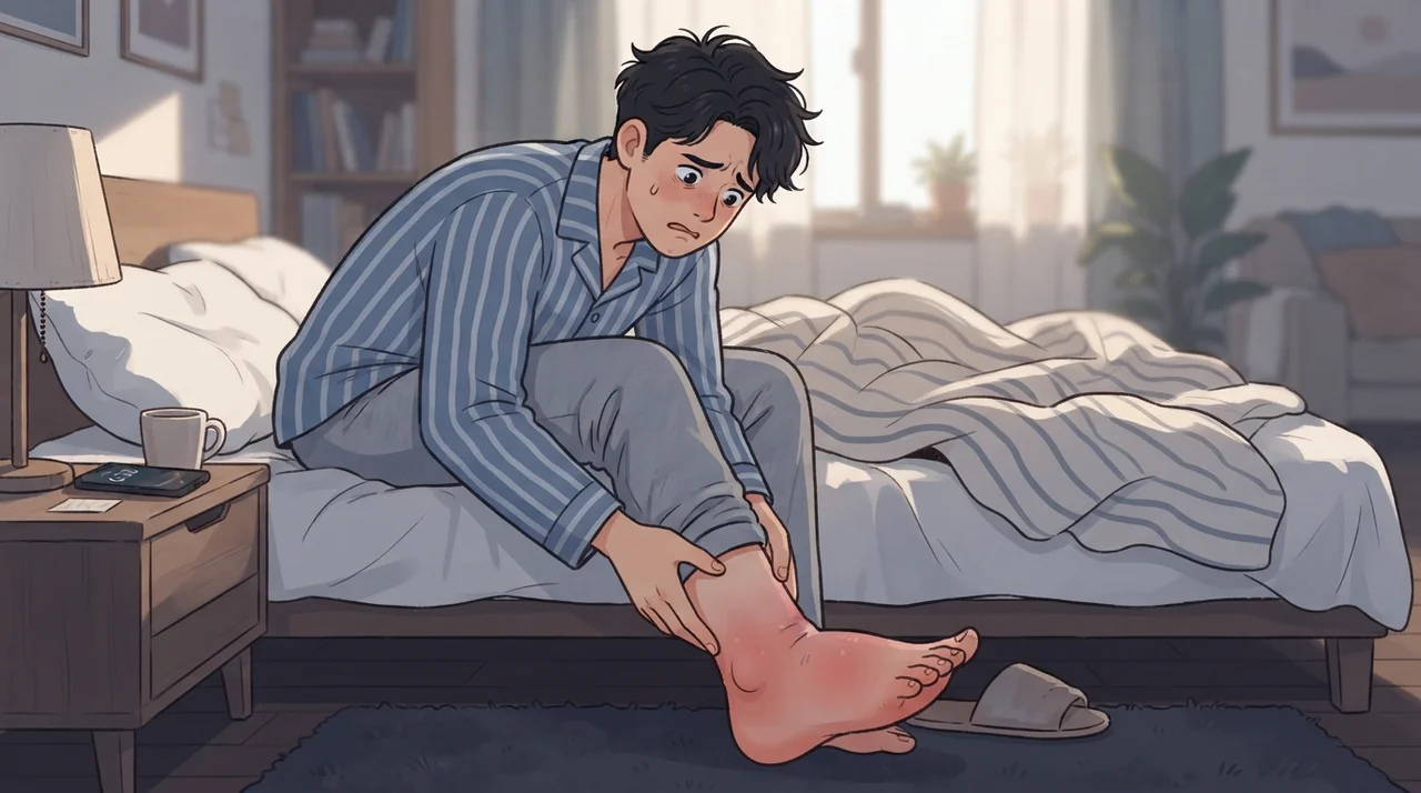 회식 다음날, 발등이 욱신거린다면