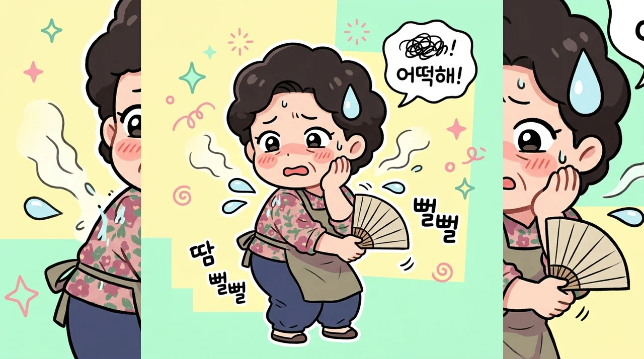 갱년기 땀이 얼굴보다 등에서 먼저 난다면