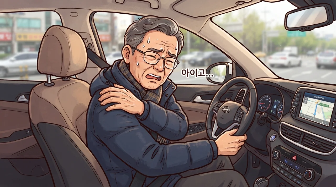 운전할 때마다 어깨가 아파요