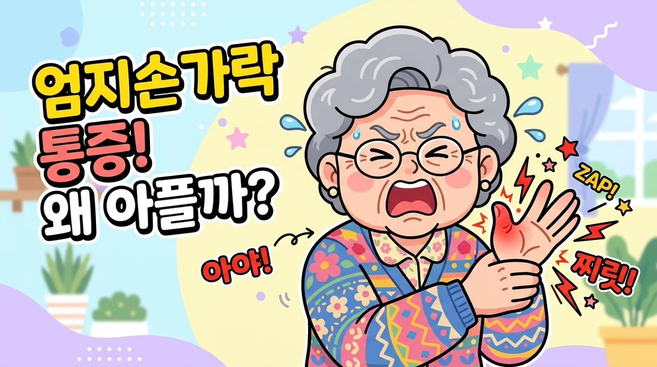 김장 후 엄지 아래 통증, 손목터널증후군과 달라요