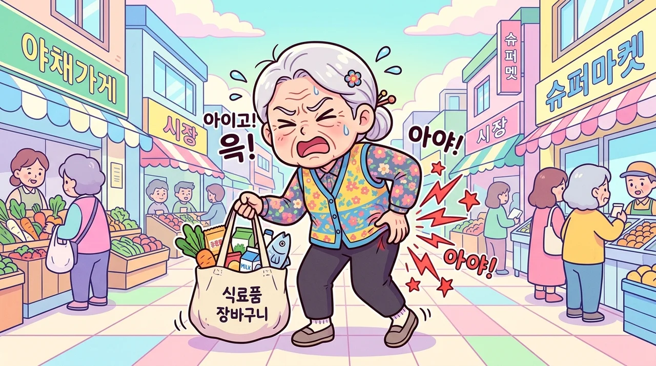 송우리 장바구니 들 때 한쪽 허리가 결린다면