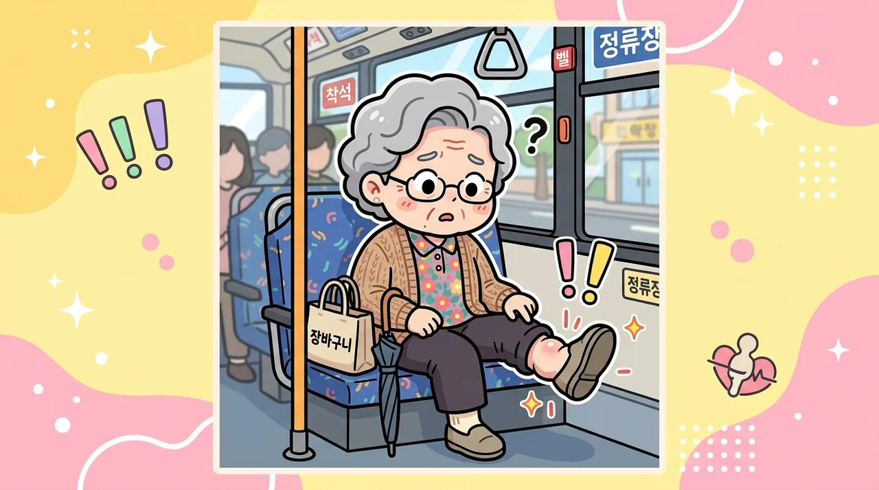 철원 장거리 버스 후 발목이 붓고 아플 때