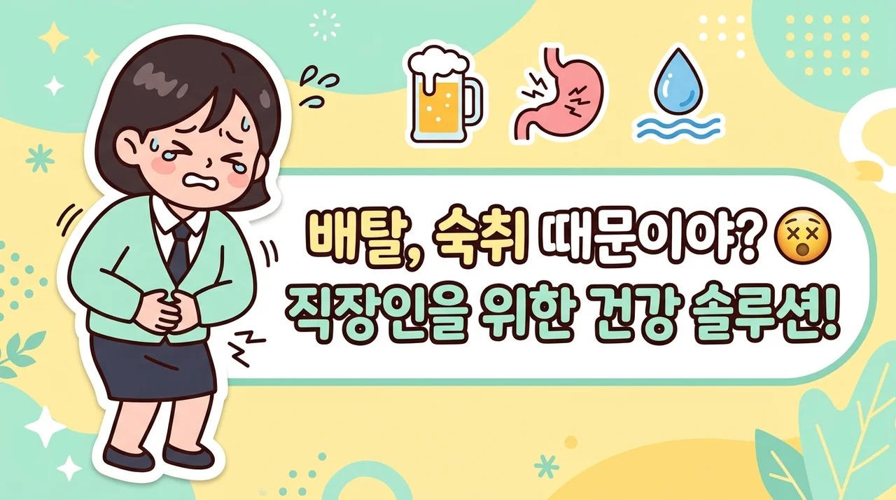 송우리 직장인 술 마신 다음날 무른변과 미식거림