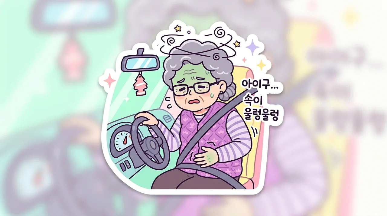 운전 중 속 울렁거리고 멀미 나면