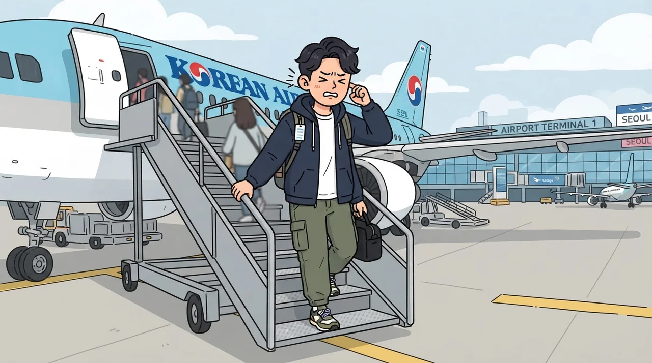 비행기 내린 뒤 귀가 답답해요