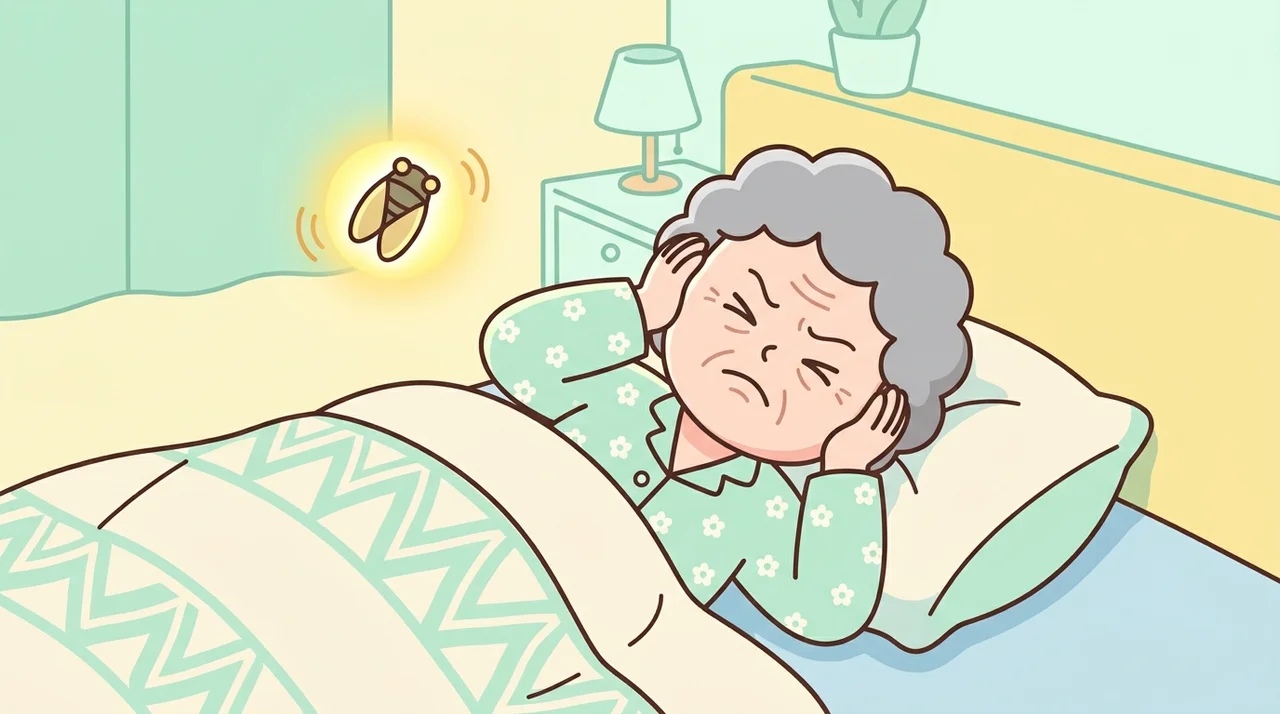 밤만 되면 들리는 매미 소리, 이명일까요?