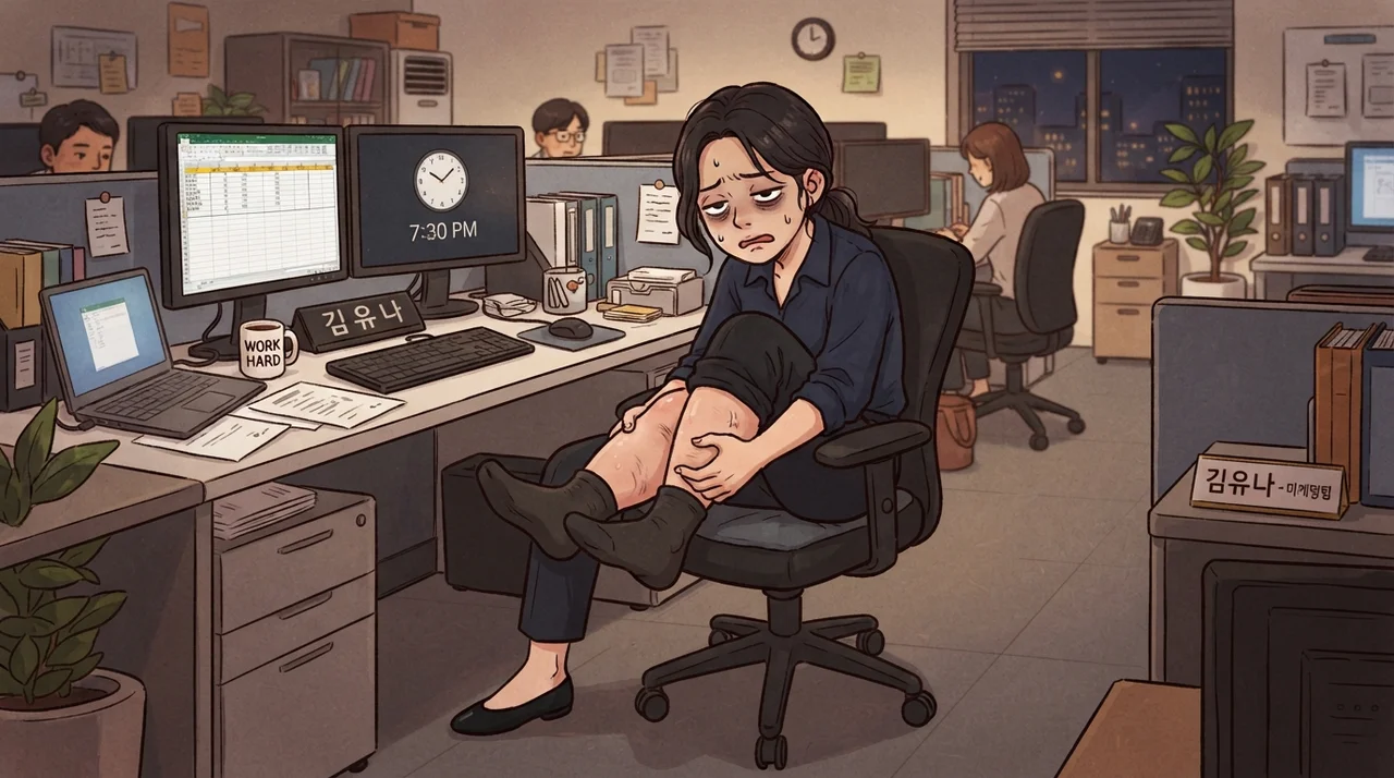 저녁이면 다리가 내 다리 같지 않아요