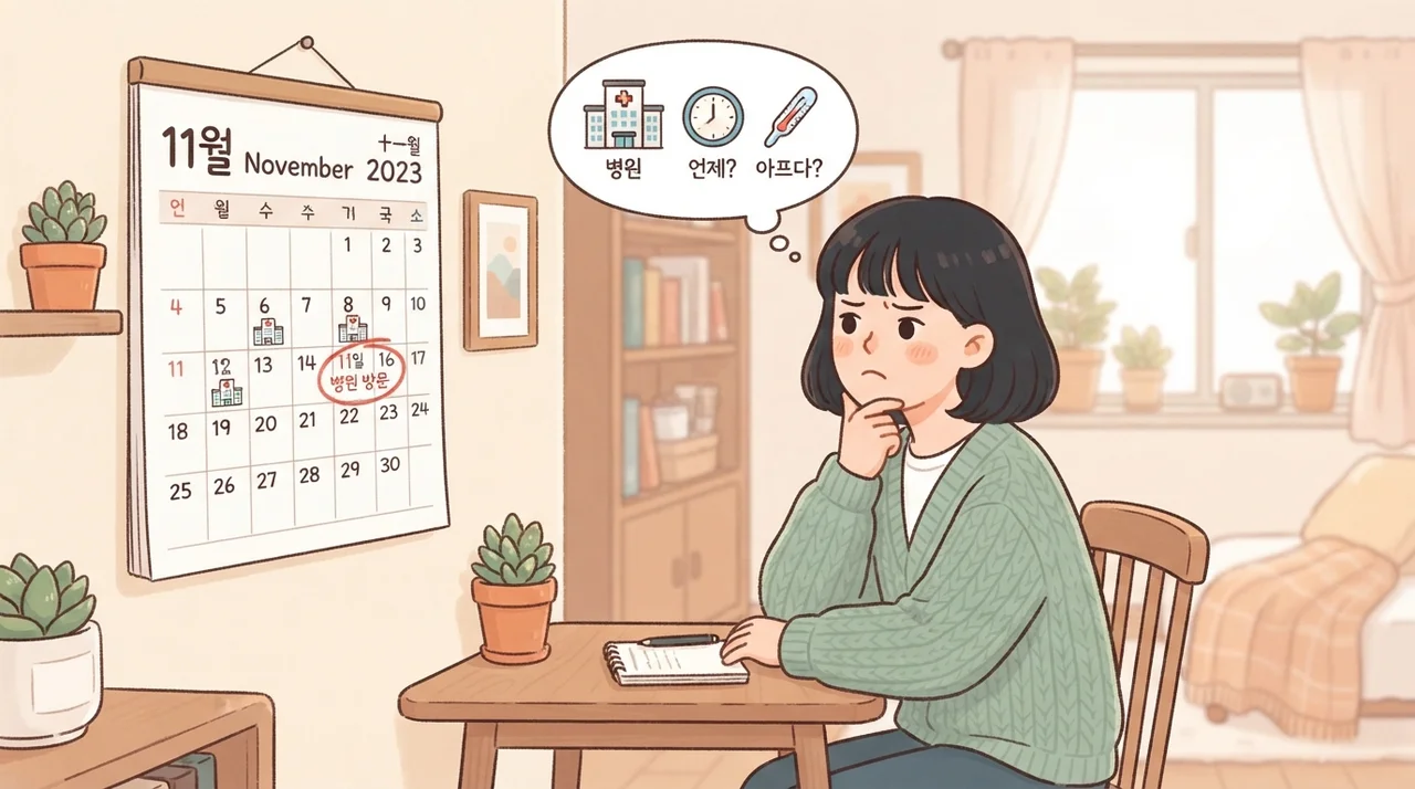 병원을 찾아야 하는 신호
