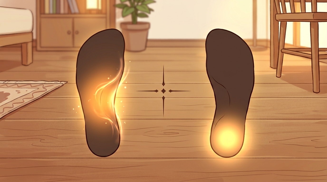 내 통증이 아치 쪽인지 뒤꿈치 쪽인지 부위로 갈라보기