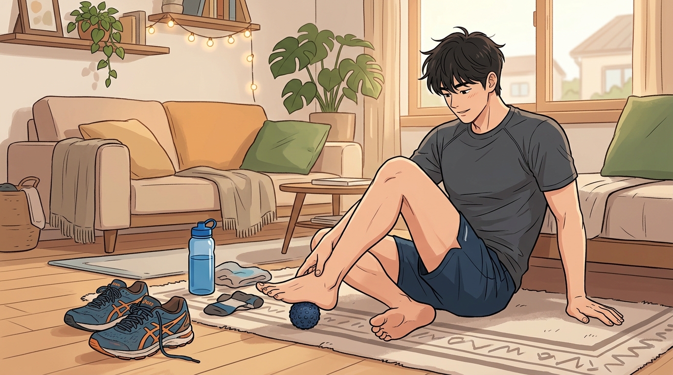 달리기 초반에 아치를 지키는 생활 관리